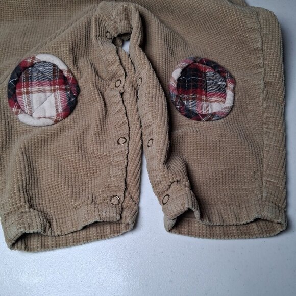 Vintage Blooz by Cachcach Overalls Youth 24 Months Brown Corduroy Penguin Pants - Picture 13 of 16